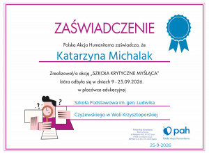 "Szkoła krytycznie myśląca"